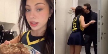 Fenerbahçeli sporcuya şaşırtan sürpriz! Buket Sena o anları kameraya kaydetti