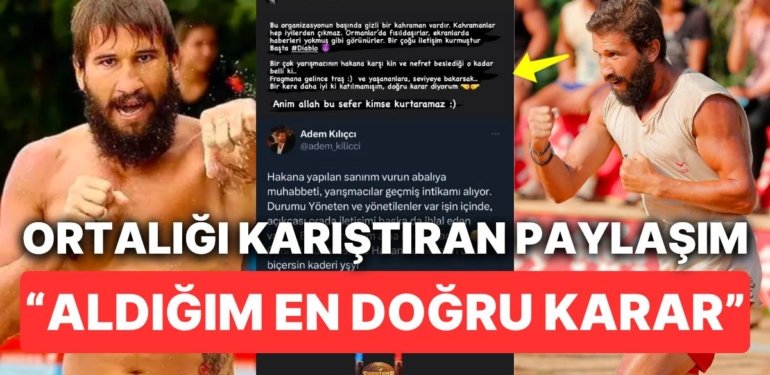 Rest Çekip Survivor All Star’a Katılmayan Adem Kılıççı’nın Adada Yaşananlar İçin Yaptığı “Seviye” Yorumu