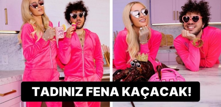 Bu İkiliyi Asla Yan Yana Düşünemezdiniz! Paris Hilton ve Benny Blanco Pembe Kıyafetleriyle Resmen Tat Kaçırdı