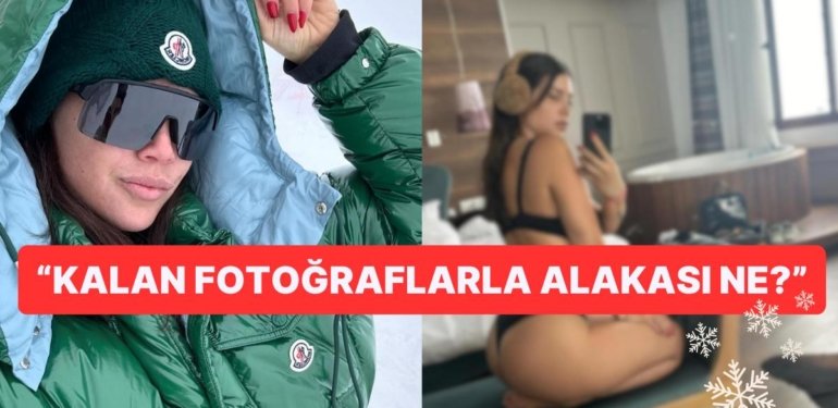 Biz Doğalgazı Fullemişken Wanda Nara Kar Tatilinden İç Çamaşırlı Paylaşım Yaptı