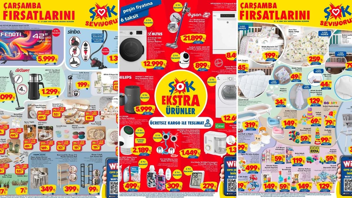 ŞOK’a Dyson Süpürge Geliyor! 21 Şubat 2024 ŞOK Aktüel Ürünler Kataloğu