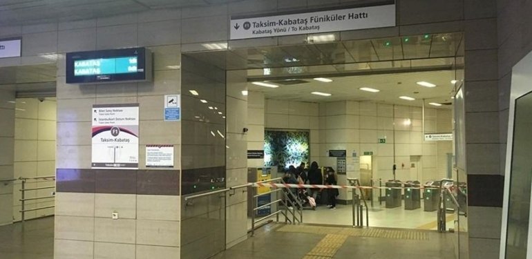 Taksim-Kabataş Füniküler Hattı’nda arıza