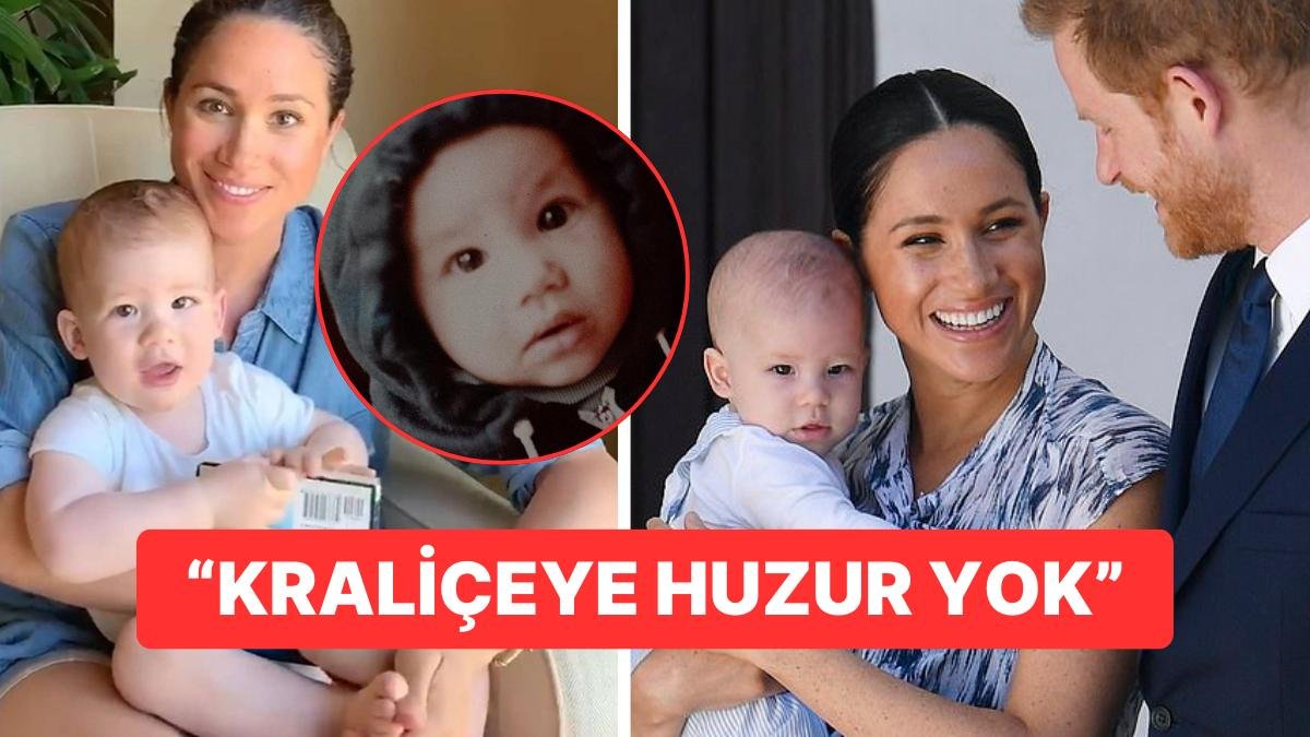 Elizabeth’in Korktuğu Başına Geldi: Meghan ve Harry’nin Oğulları Archie Hık Demiş Annesinin Burnundan Düşmüş