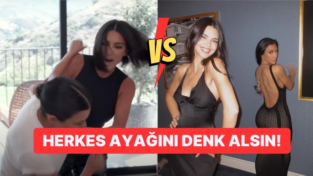 Kendall Jenner ile Sırt Sırta Veren Kim Kardashian Düşmanlarına Böyle Gözdağı Verdi!