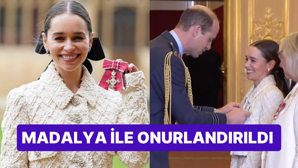 Ejderhaların Annesi Emilia Clarke’a Hastalığıyla Oluşturduğu Farkındalık İçin Prens Tarafından Madalya Verildi