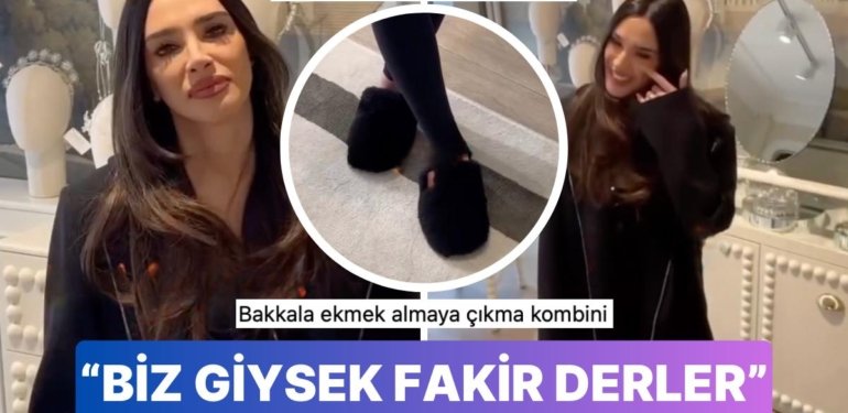 4000 Pound’luk Hırka Faciasıyla Olay Olan Aslıhan Doğan Turan, Bu Sefer de Tüylü Terlikleriyle Dillere Düştü!