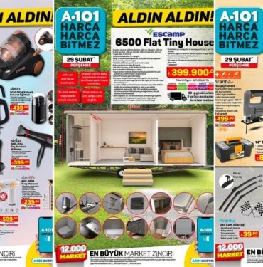 A101’e Tiny House Geliyor! 29 Şubat 2024 A101 Aldın Aldın Kataloğu