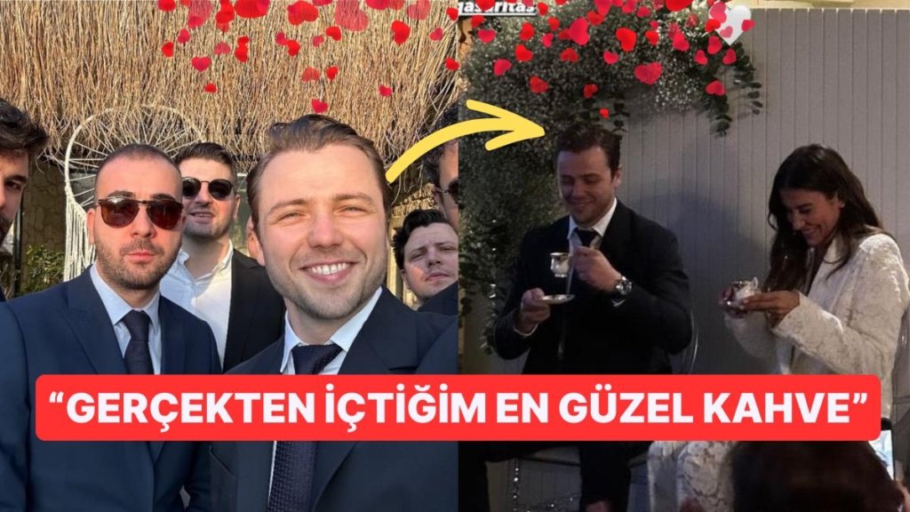 Evlilik Yolunda İlk Adımı Atan Oyuncu Tolga Sarıtaş Tuzlu Kahvesini Afiyetle İçti