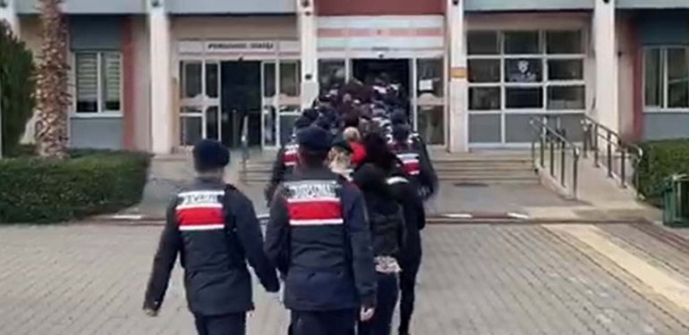 Aydın merkezli 4 ildeki suç örgütü operasyon: 25 tutuklama