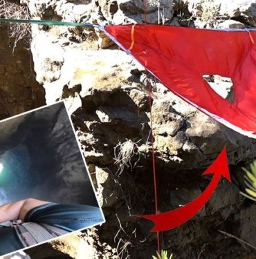 60 metrelik uçuruma hamak kurdu: Sosyal medya fenomeni ölümden döndü