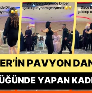 Düğünde, Hazar Ergüçlü’nün Canlandırdığı Dilber Karakterinin Pavyonda Yaptığı Dansı Yapan Kadın