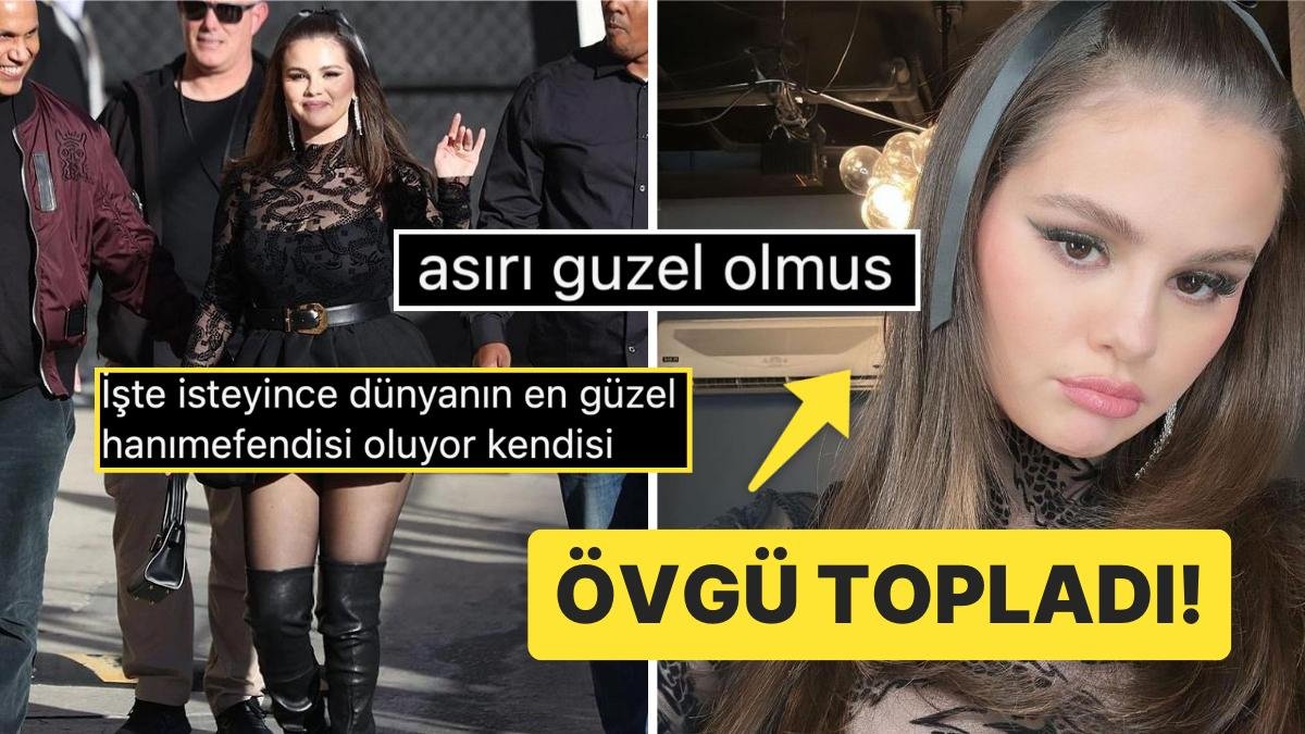 Ünlü Şarkıcı Selena Gomez’in, Jimmy Kimmel’ın Programı İçin Tercih Ettiği Kombin Ortalığı Yıktı Geçti!