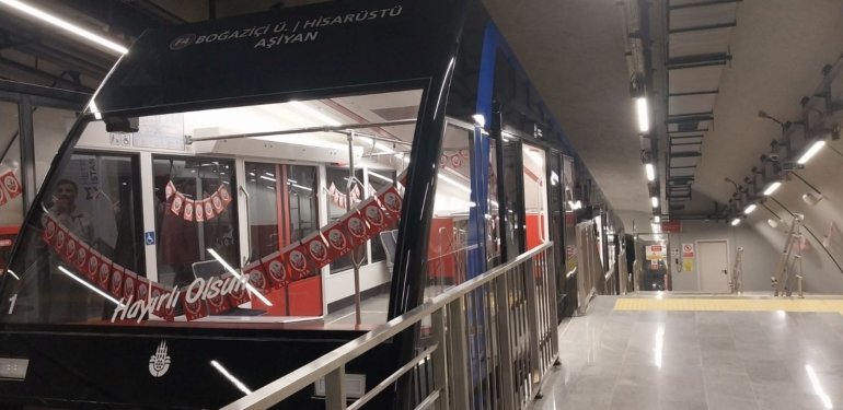 Boğaziçi Üniversitesi Hisarüstü-Aşiyan Füniküler Hattı’nda bakım çalışması yapılacak