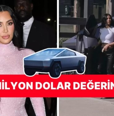 Kim Kardashian’ın Tanktan Farksız Yeni Arabası Tesla Cybertruck’la Kahve Almaya Gitmesi Olay Oldu