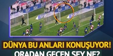 Dünya bu anları konuşuyor! River Plate-Boca Juniors maçında gizemli olay: Oradan geçen şey ne?