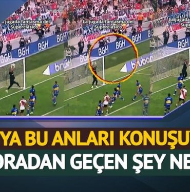 Dünya bu anları konuşuyor! River Plate-Boca Juniors maçında gizemli olay: Oradan geçen şey ne?