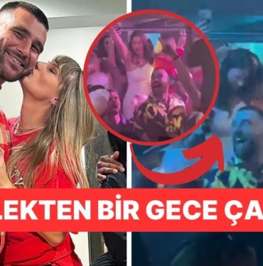 Taylor Swift’in Sporcu Sevgilisi Travis Kelce Şarkıcının Konserinden Sonra Bir Partide Eğlenirken Görüntülendi