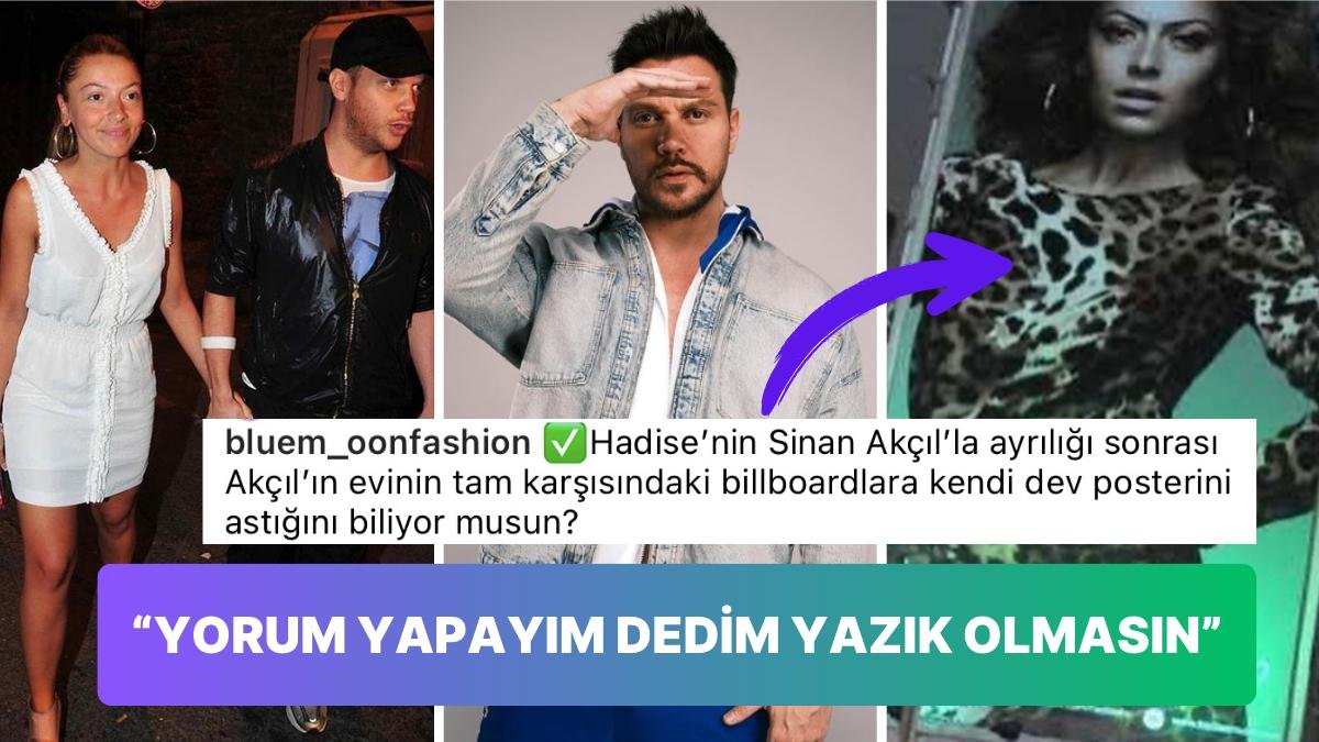 Sinan Akçıl’ın Hadise ile İlgili Yapılan Paylaşıma Verdiği Cevap ‘Kendini Hatırlatma Çabası Güldürdü’ Dedirtti