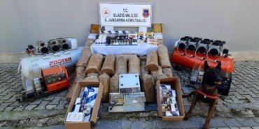 Elazığ’da kaçak 47 bin makaron ve 340 kilo tütün ele geçirildi