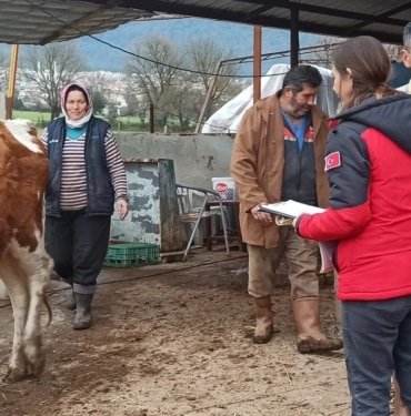 Fethiye’de şap hastalığına karşı aşılama