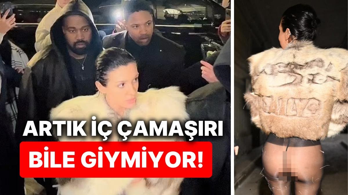 Kanye West’in Eşi Bianca Censori’nin İç Çamaşırsız Giydiği Akıl Almaz Kıyafetlerden Artık Gına Geldi