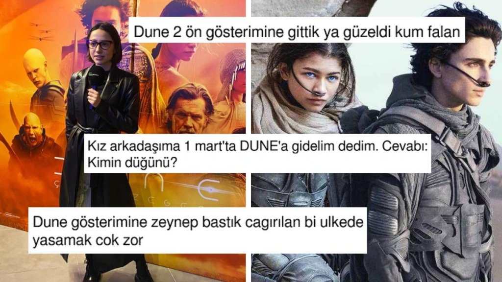 Zeynep Bastık’ın Ön Gösterime Gitmesinden Düğün Esprisine Dune Filmini Mizahına Alet Ederek Güldüren Kişiler