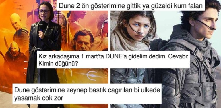Zeynep Bastık’ın Ön Gösterime Gitmesinden Düğün Esprisine Dune Filmini Mizahına Alet Ederek Güldüren Kişiler