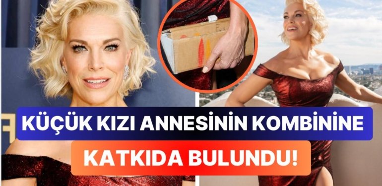 Oyuncu Hannah Waddingham Kızı Tarafından Yapılan Kartondan Çanta ile Ödül Törenine Katılınca Kalpleri Eritti