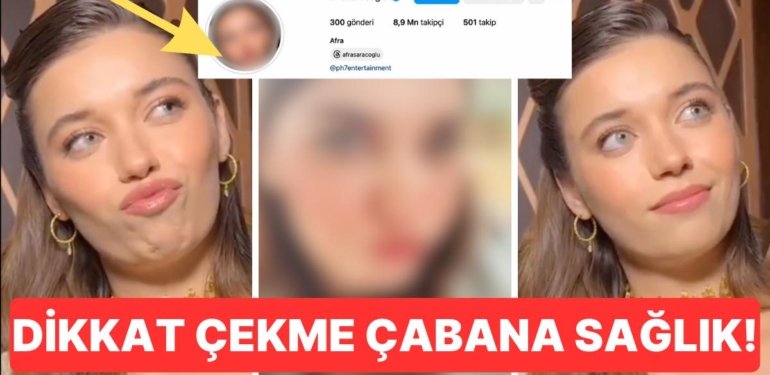 Mimikleri Dillere Düşen Afra Saraçoğlu’ndan “Gündem Olma Çabaları?” Dedirten Umrumda Değilsiniz Havaları!
