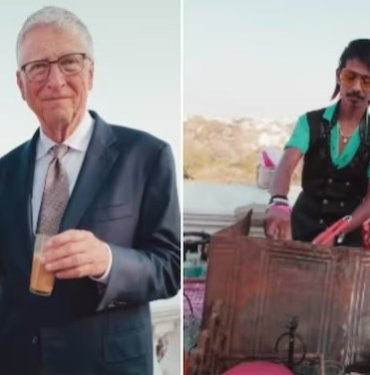 Bill Gates, Hindistan sokak lezzetlerinin meşhur satıcısının elinden çay içti