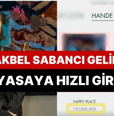 Sabancı Gelini Olmaya Ant İçip Geri Döndüğü Okulda Devleşen Hande Erçel’in İlk Sanat Eseri Satıldı Bile!