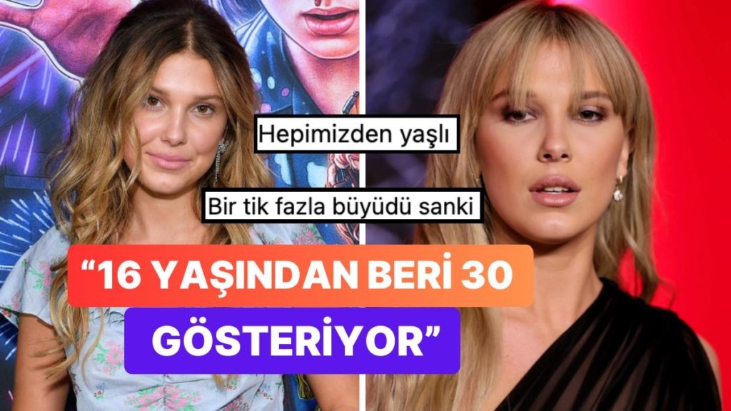 Büyümüş de Küçülmüş Millie Bobby Brown’un Yaşından Olgun Tavırları ve Görünüşü Eleştiri Almaya Devam Ediyor