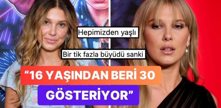 Büyümüş de Küçülmüş Millie Bobby Brown’un Yaşından Olgun Tavırları ve Görünüşü Eleştiri Almaya Devam Ediyor