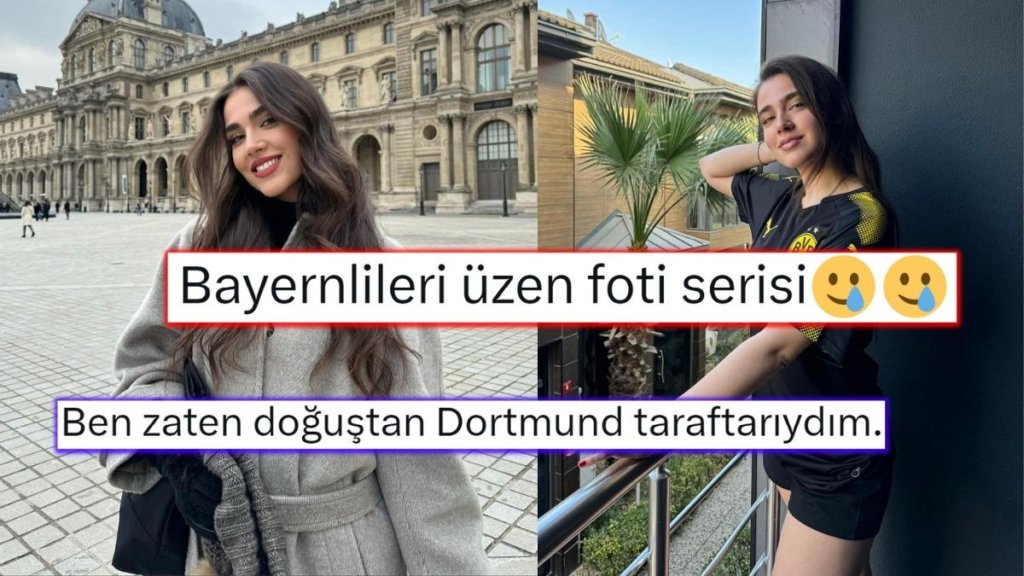 Sunucu Ecem Dinçkal’ın Dortmund Formasıyla Verdiği Pozlar En Koyu Münihlileri Bile Düşündürdü