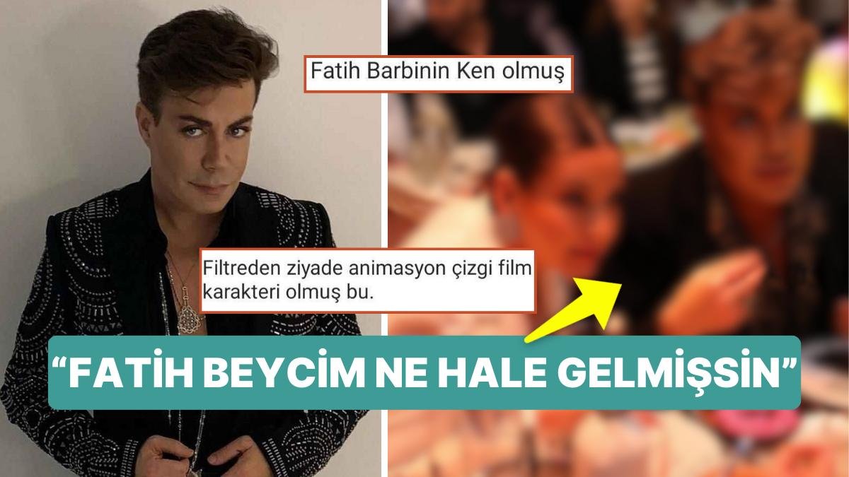 Fatih Ürek Yüzüne Filtre Uyguladığı Fotoğrafla Barbie’nin Ken’ine Benzetildi!