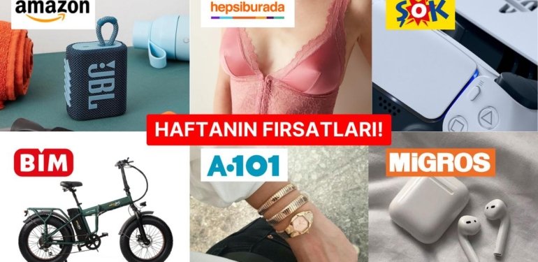 Haftanın Tüm İndirimleri Burada! Hepsiburada’dan Amazon’a Dikkat Çeken İndirimler ve Aktüel Katalogları