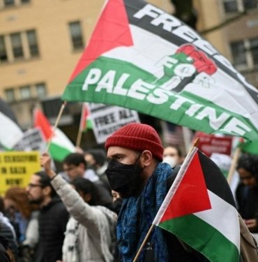 ABD’de İsrail Büyükelçiliği önünde Gazze protestosu
