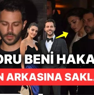 Gazetecileri Görünce Gulyabani’yle Karşılaşmış Gibi Davranan Hande Erçel, Hakan Sabancı’nın Arkasına Saklandı