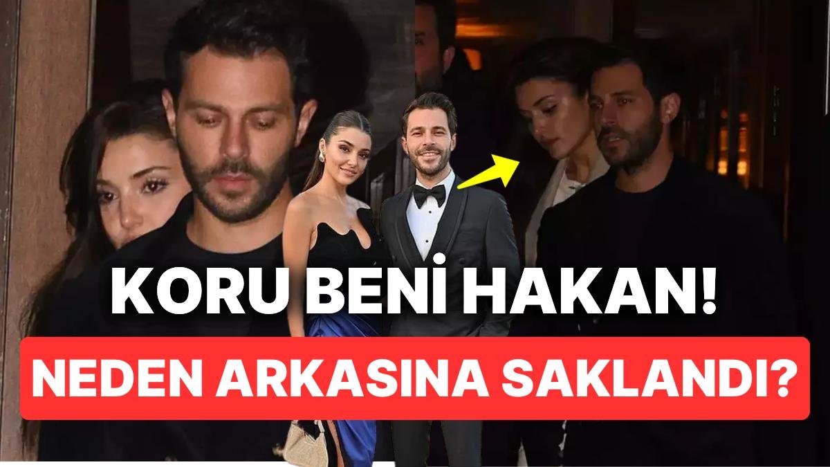 Gazetecileri Görünce Gulyabani’yle Karşılaşmış Gibi Davranan Hande Erçel, Hakan Sabancı’nın Arkasına Saklandı