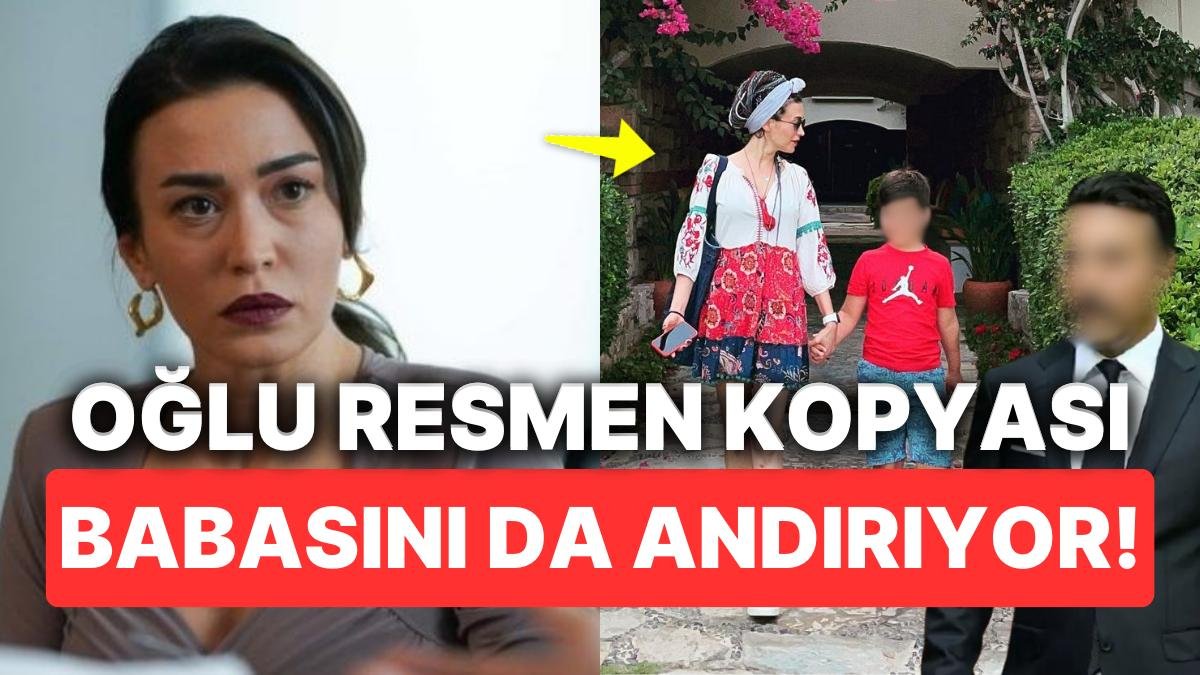 Bahar Dizisinin Kötü Kadın Rengin’i Ecem Özkaya’nın Oğlu Hık Demiş Burnundan Düşmüş!