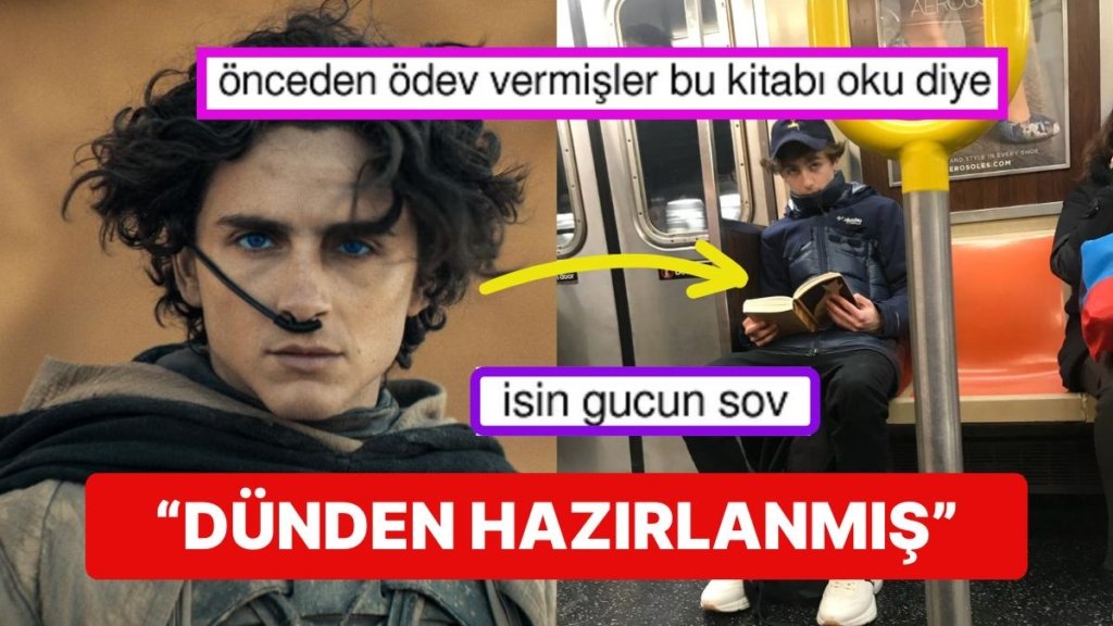Timothée Chalamet’in 2018’de ‘Dune’ Okurken Çekilen Fotoğrafı Hepimize Bu Filme Dün Başlamamış Dedirtti