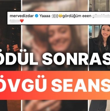 ‘Ödül Canavarı’ Merve Dizdar Ödül Törenine Sevgilisiyle Katıldı, Romantik Pozlar ve Övgüler Eksik Olmadı!