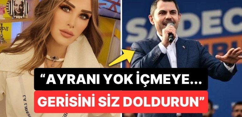 Seren Serengil İBB Başkan Adayı Murat Kurum’un “Ayranı Yok İçmeye” Gafını Paylaşıp Sonra Sildi!