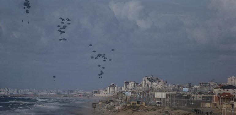 ABD ve Ürdün’den Gazze’ye havadan üçüncü yardım operasyonu