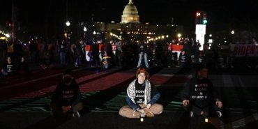 ABD’de Filistin’e detsek gösterisi: Biden’ın konvoyunun yolunu kestiler