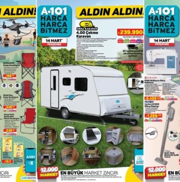 A101’e Çekme Karavan Geliyor! 14 Mart 2024 A101 Aldın Aldın Kataloğu