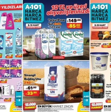 9 – 15 Mart 2024 A101 Haftanın Yıldızları Kataloğu