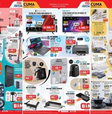 BİM’e Çeyiz Paketi Geliyor! 12 – 15 Mart 2024 BİM Aktüel Ürünler İndirim Kataloğu