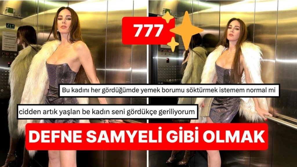 Yıllara Meydan Okuyan Güzelliğiyle Meşhur Defne Samyeli’nin Asansör Pozları “Ne Yiyip Ne İçiyorsun” Dedirtti