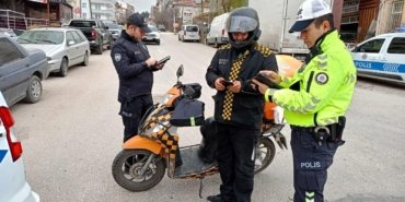 18 motosiklet sürücüsüne 37 bin 170 TL’lik ceza